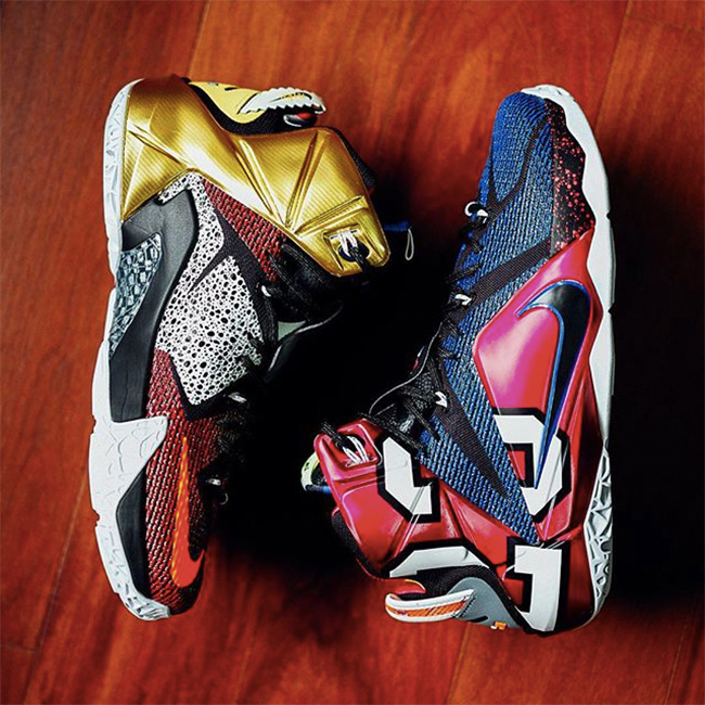 802193-909,LBJ12,LeBron 12,Wha 812511-909LBJ12 What The LeBron 12 实物新图
