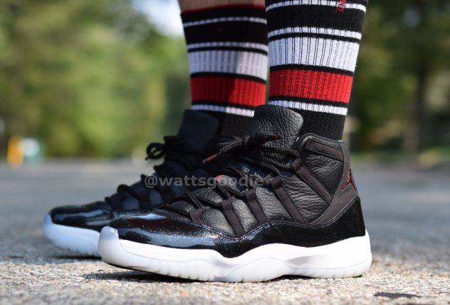 378037-002,AJ11,Air Jordan 11 378037-002AJ11 时尚为先，Air Jordan 11 “72-10” 上脚实拍