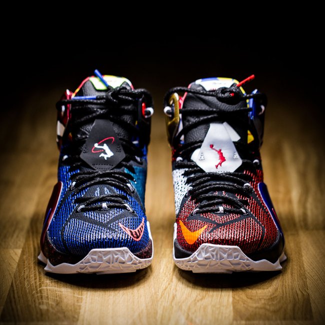 802193-909,LBJ12,LeBron 12,Wha 812511-909LBJ12 细节太美，LeBron 12 “What The” 实物近赏