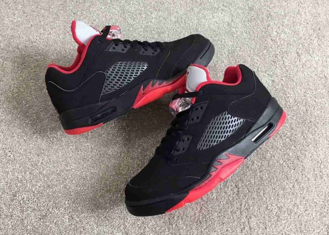 819171-001,AJ5,Air Jordan 5 819171-001AJ5低帮 Air Jordan 5 Low “Alternate ’90” 清晰实物曝光