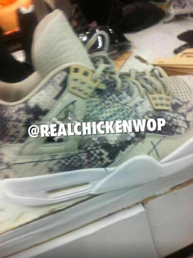 AJ4,Air Jordan 4 AJ4巅峰 疑似 Air Jordan 4 Pinnacle “Snakeskin” 谍照曝光