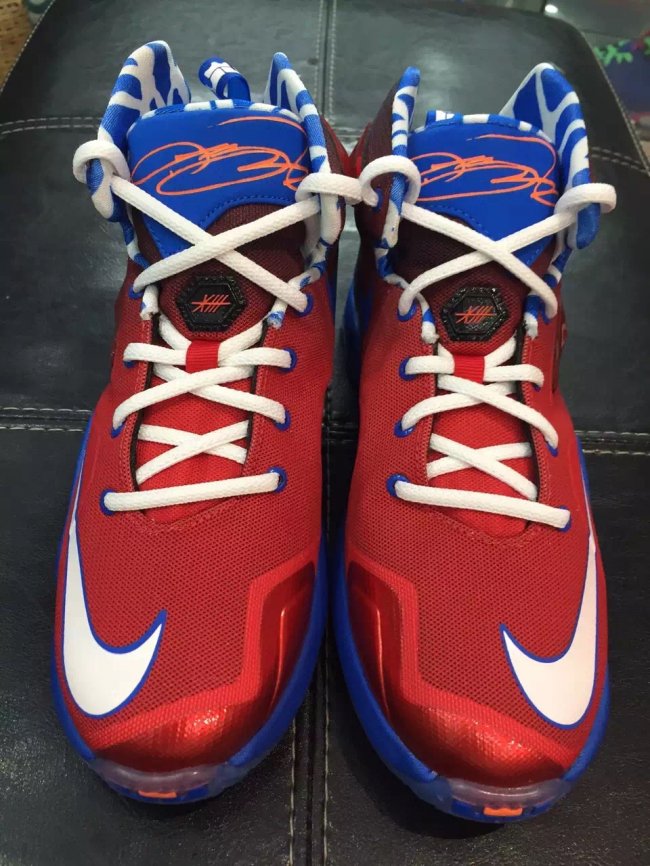 LBJ13,LeBron 13 LBJ13发售日期发售价 美国队长 LeBron 13 GS “Captain America” 实物新图