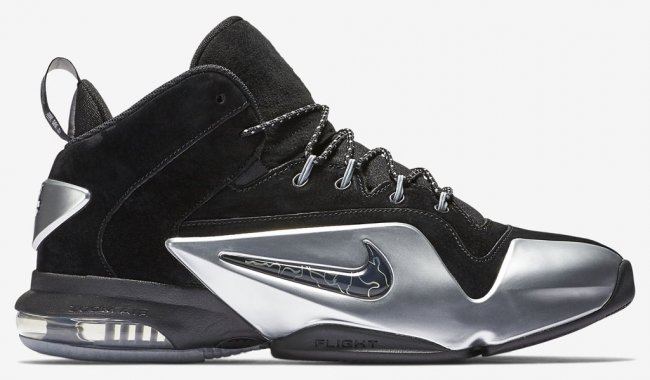 749629-002,Air Penny 6,Nike 749629-002 Nike Air Penny 6 “Metallic Silver” 黑银配色亮相