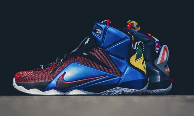 802193-909,LBJ12,LeBron 12,Wha 802193-909LBJ12 精彩细节，LeBron 12 “What The” 实物近赏