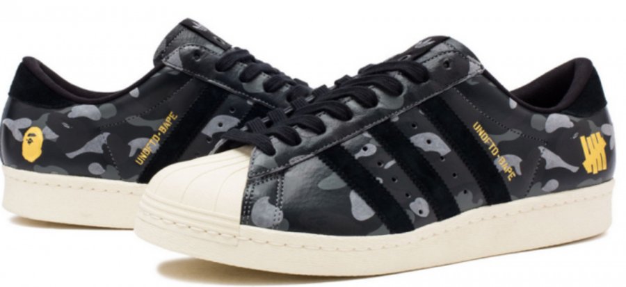adidas Superstar 80s  Bape x UNDFTD x adidas Superstar 80s 三方联名即将登场