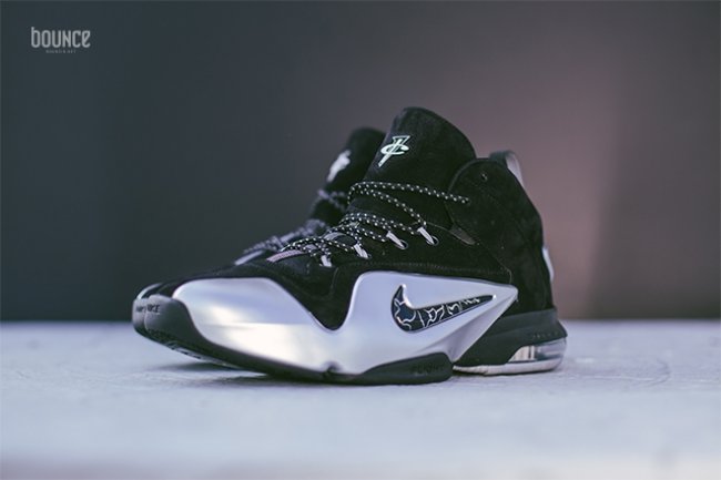 749629-002,Air Penny 6,Nike 749629-002 Nike Air Penny 6 “Metallic Siver” 黑银美图近赏