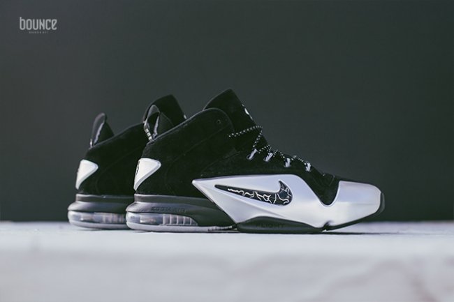 749629-002,Air Penny 6,Nike 749629-002 Nike Air Penny 6 “Metallic Siver” 黑银美图近赏
