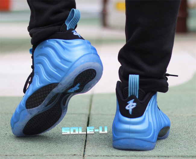 314996-402,Foamposite One,Foam 314996-402 Nike Air Foamposite One “University Blue” 上脚实拍