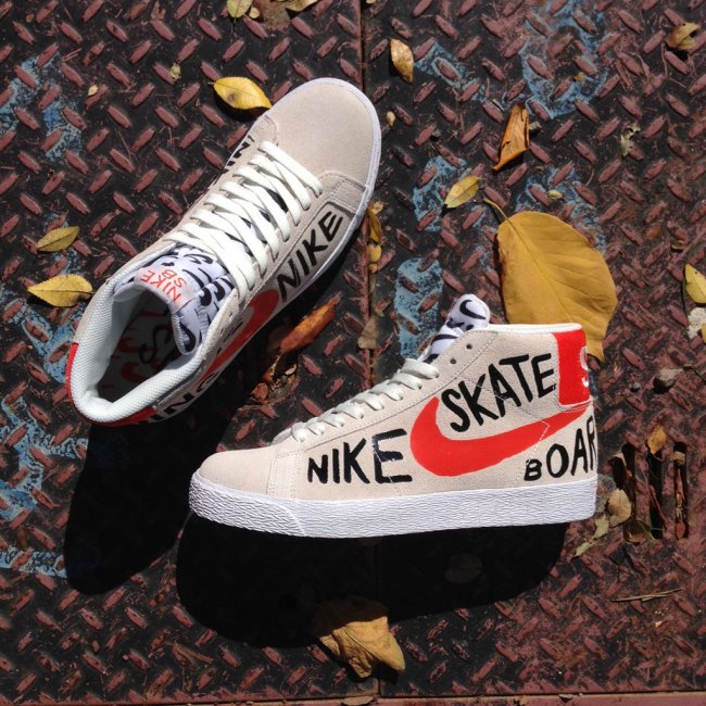 819861-188,Blazer,Nike SB 819861-188 Nike Blazer SE QS “Geoff McFetridge” 实物近赏 819861-188,Blazer,Nike SB 819861-188 Nike Blazer SE QS “Geoff McFetridge” 实物近赏