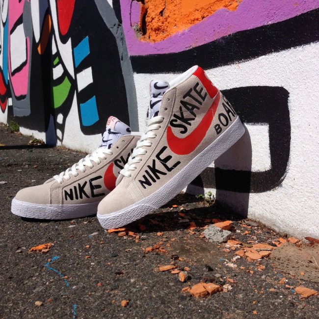 819861-188,Blazer,Nike SB 819861-188 Nike Blazer SE QS “Geoff McFetridge” 实物近赏 819861-188,Blazer,Nike SB 819861-188 Nike Blazer SE QS “Geoff McFetridge” 实物近赏