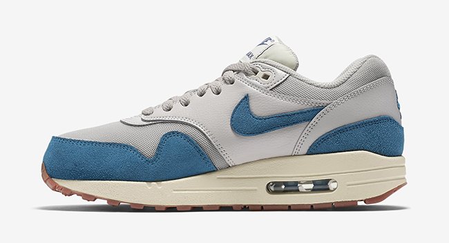599820-019,Air Max 1,Nike 599820-019 Nike Air Max 1 Essential “Brigade Blue” 官方图片
