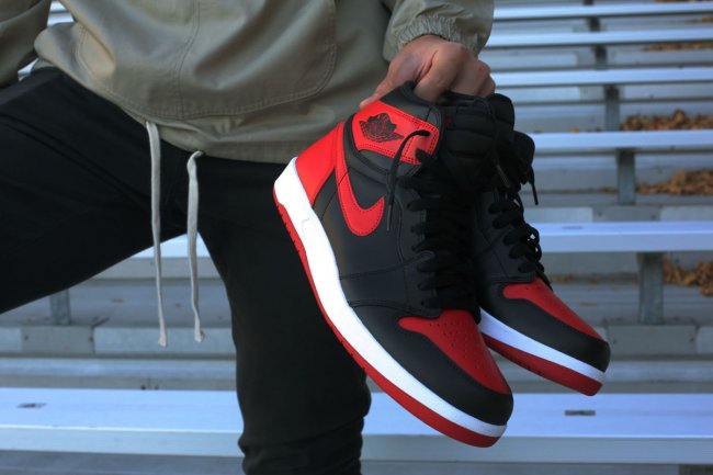 768861-001,AJ1.5,Air Jordan 1. 768861-001AJ1.5 公牛黑红配色 Air Jordan 1.5 “Bred” 上脚实拍