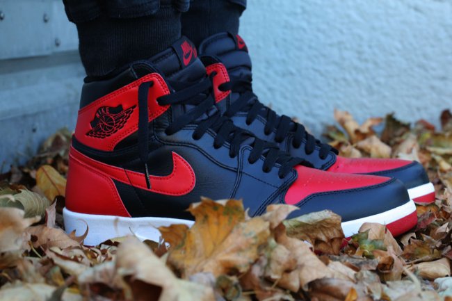 768861-001,AJ1.5,Air Jordan 1. 768861-001AJ1.5 公牛黑红配色 Air Jordan 1.5 “Bred” 上脚实拍