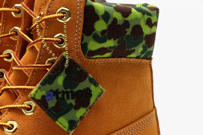 Timberland  迷彩精装，atoms x Timberland 6＂ Boot 联名登场