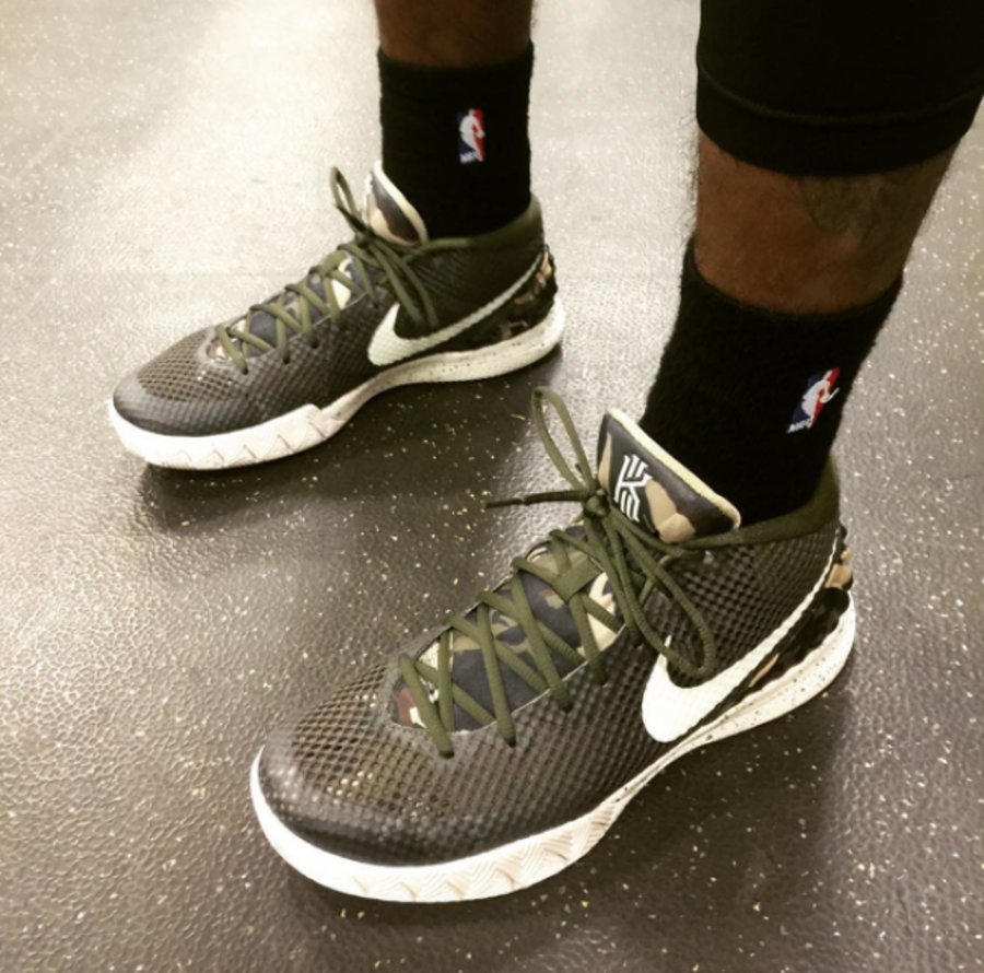Kyrie 1,Nike  欧文亲着网晒 Nike Kyrie 1 “Camo” 迷彩配色