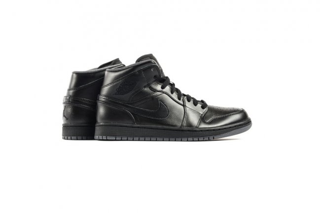 AJ1,Air Jordan 1 Mid,Air Jorda AJ1 质感精品 Air Jordan 1 Mid “Black/Dark Grey” 登场