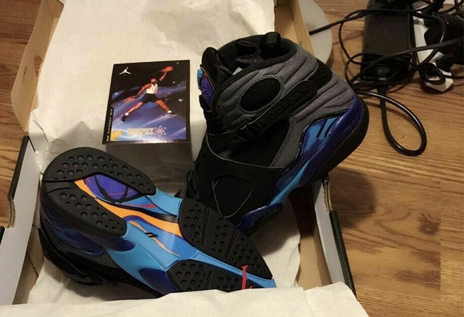 305381-025,AJ8,Air Jordan 8 305381-025AJ8水鬼 黑五重磅，Air Jordan 8 “Aqua” 上脚实拍
