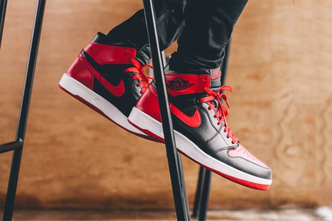 768861-001,AJ1.5,Air Jordan 1. 768861-001AJ1.5 黑红诱惑 Air Jordan 1.5 “Bred” 上脚实拍