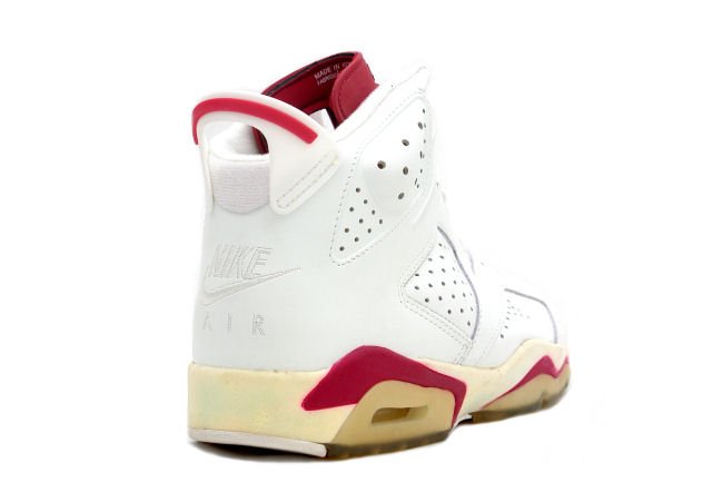 384664-116,AJ6,Air Jordan 6 384664-116AJ6魔力红 1991 元年版本 Air Jordan 6 “Maroon” 实物近赏