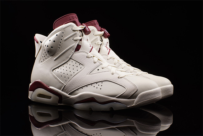 384664-116,AJ6,Air Jordan 6 384664-116AJ6魔力红 苦苦等待，Air Jordan 6 OG “Maroon” 全新实物图片
