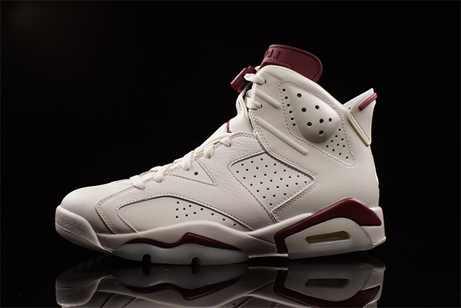 384664-116,AJ6,Air Jordan 6 384664-116AJ6魔力红 苦苦等待，Air Jordan 6 OG “Maroon” 全新实物图片