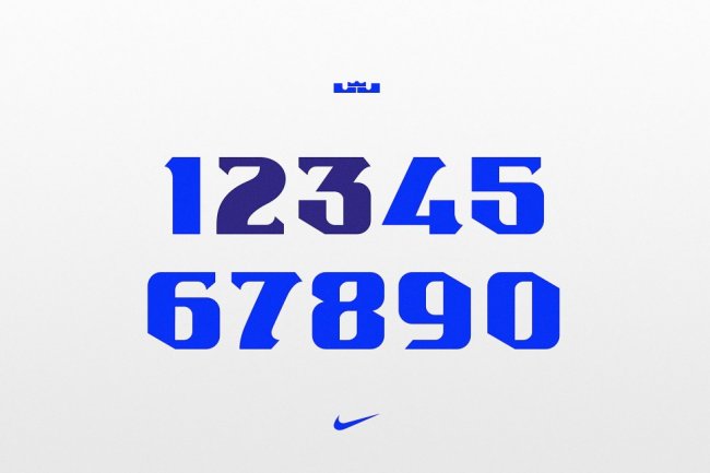 詹姆斯,LeBron,LBJ  LeBron James 詹皇专属字体方案敲定