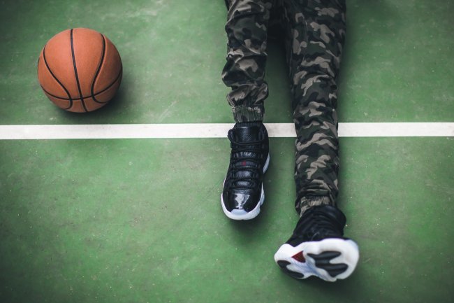 378037-002,AJ11,Air Jordan 11, 378037-002AJ11大魔王 Air Jordan 11 “72-10” 大魔王上脚美图欣赏
