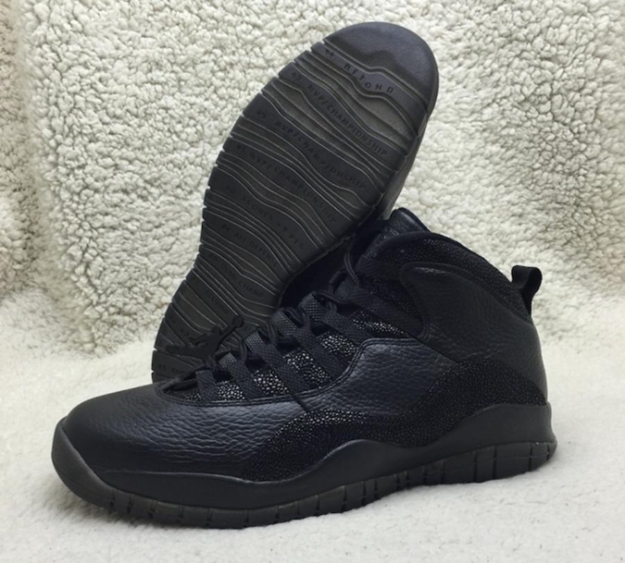 819955-030,AJ10,Air Jordan 10 819955-030AJ10 2016 款 Air Jordan 10 OVO “Black” 发售信息