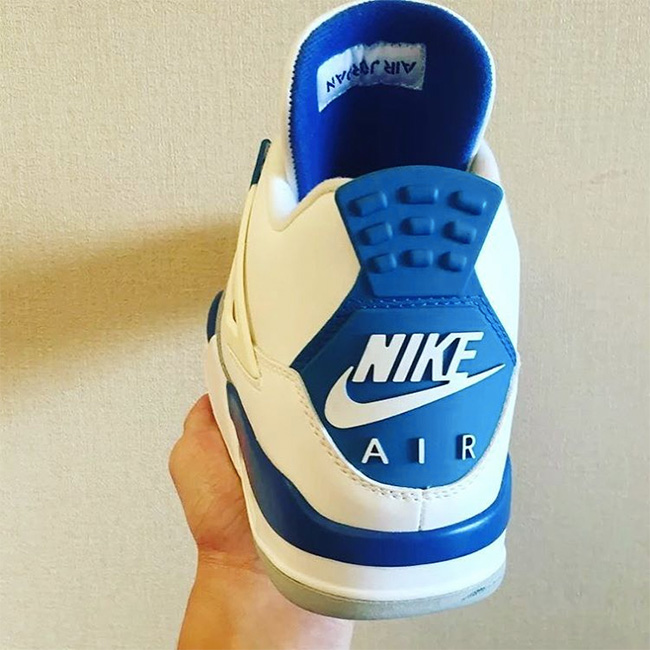 AJ4,Air Jordan 4 AJ4 2016发售信息 Air Jordan 4 “Military Blue” 2016 款后跟新图