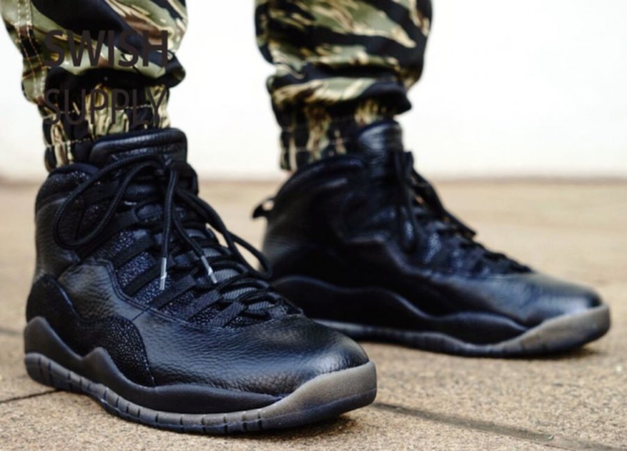 819955-030,AJ10,Air Jordan 10 819955-030AJ10 2016 款 Air Jordan 10 OVO “Black” 上脚实拍