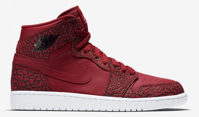 838850-600,AJ1,Air Jordan 1 838850-600AJ1 红爆裂 Air Jordan 1 “Red Elephant Print” 官图释出
