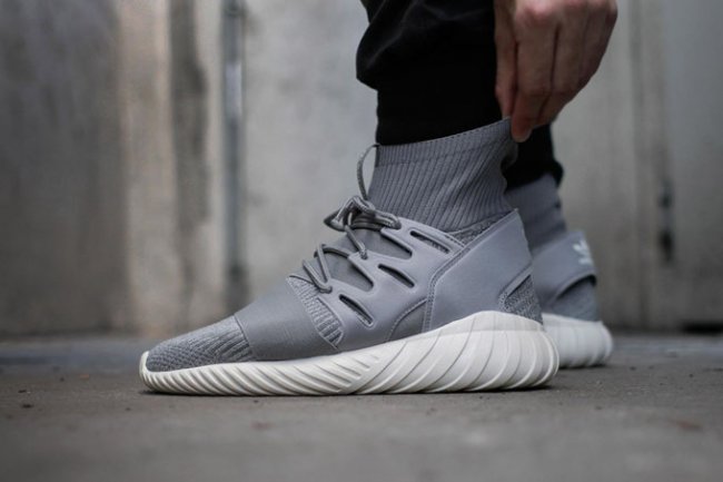 Tubular Doom,Tubular  adidas Originals Tubular Doom “Grey” 上脚实拍