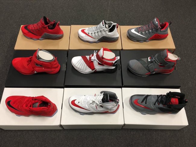 LBJ13,LeBron 13 LBJ13发售日期发售价 俄亥俄专属，LeBron 13 “OSU Buckeyes” PE 实物近赏