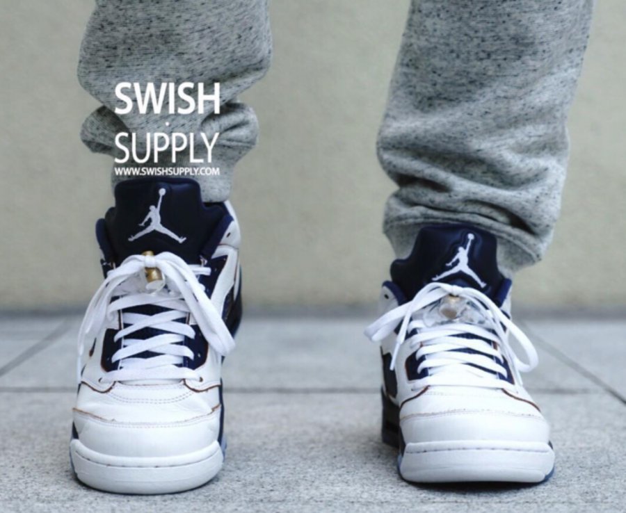 819171-135,AJ5,Air Jordan 5 819171-135AJ5低帮 Air Jordan 5 Low “Dunk From Above” 上脚图赏