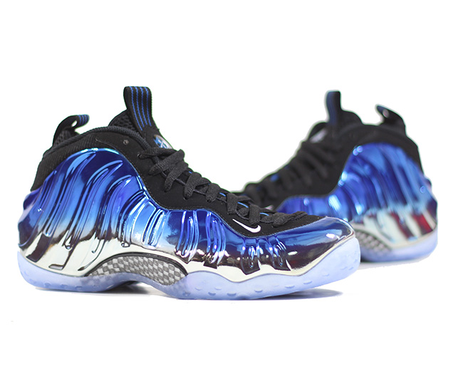 575420-008,Foamposite One,Foam 575420-008蓝镜喷 Nike Air Foamposite One “Blue Mirror” 实物近赏