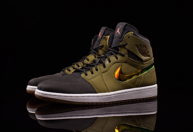 819176-306,AJ1,Air Jordan 1 819176-306AJ1 Air Jordan 1 Nouveau “Militia Green” 实物近赏