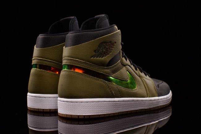 819176-306,AJ1,Air Jordan 1 819176-306AJ1 Air Jordan 1 Nouveau “Militia Green” 实物近赏