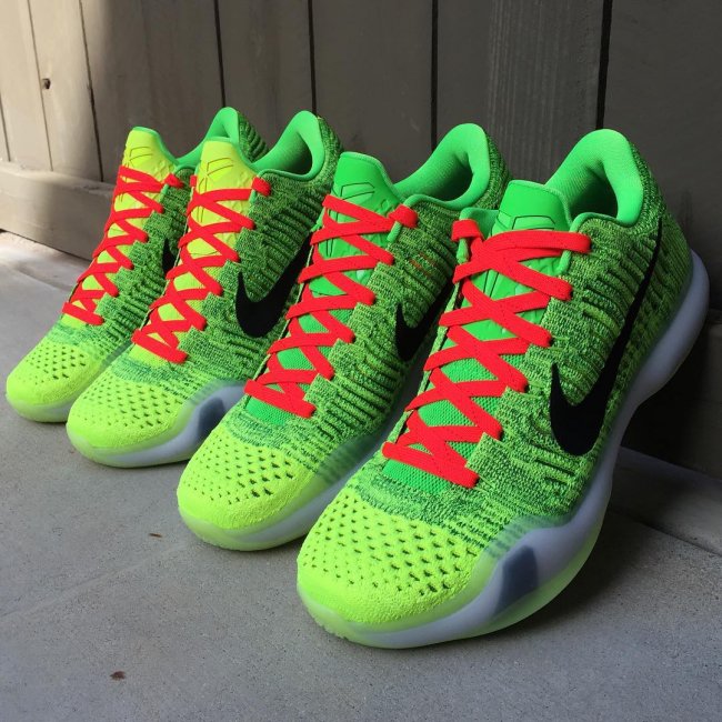 Kobe 10 Elite Low,Kobe 10,NIKE  NIKEiD Kobe 10 Elite Low 青蛇配色实物图赏