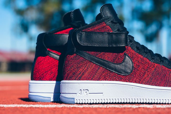 AF1,Air Force 1,Flyknit AF1 Nike Air Force 1 Flyknit 黑红美图近赏