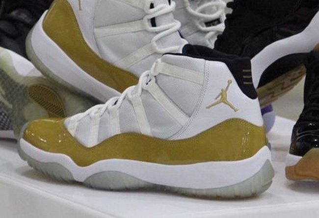 AJ11低帮,AJ11,Air Jordan 11 AJ11低帮 白金低帮 Air Jordan 11 Low “White/Gold” 效果渲染图
