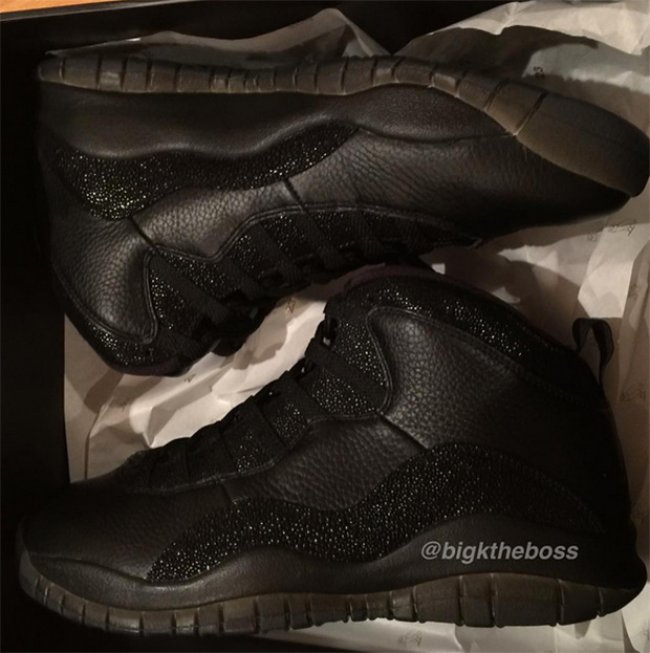 819955-030,AJ10,Air Jordan 10 819955-030AJ10Drake Air Jordan 10 OVO “Black” 全明星周末发售