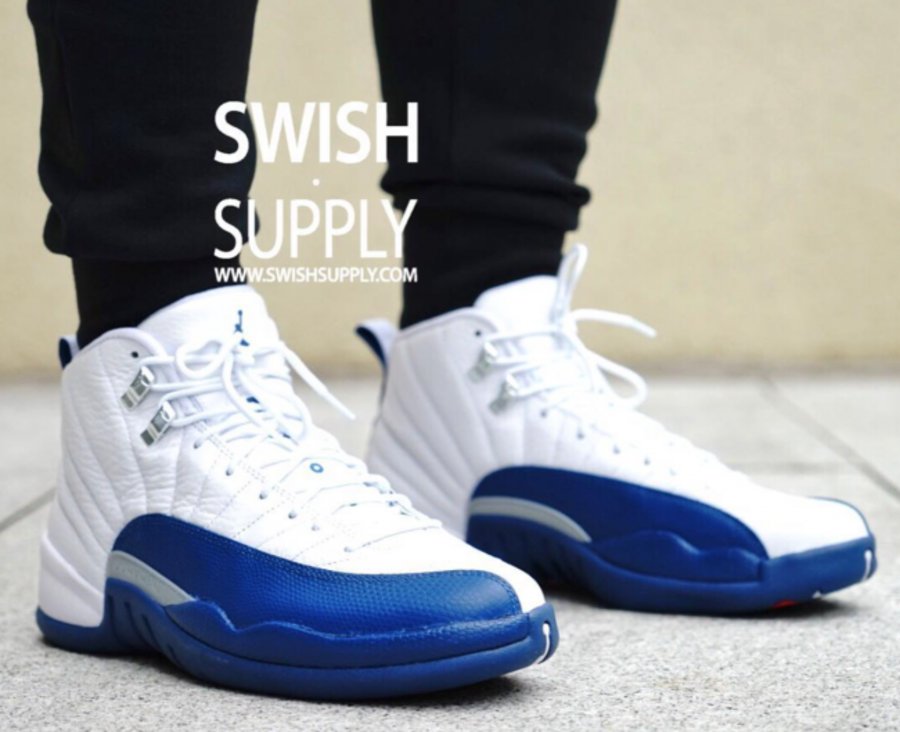 130690-113,AJ12,Air Jordan 12 130690-113AJ12 法国蓝 Air Jordan 12 “French Blue” 上脚实拍