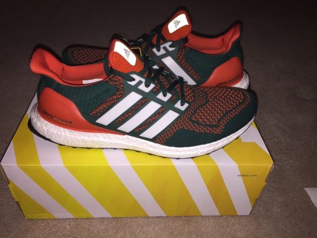 Ultra Boost,adidas,adidas Ultr  adidas Ultra Boost “Miami Hurricanes” 黑红呈现