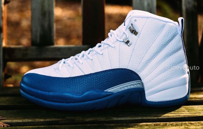 130690-113,AJ12,Air Jordan 12 130690-113AJ12白蓝 法国蓝 Air Jordan 12 “French Blue” 实物近赏