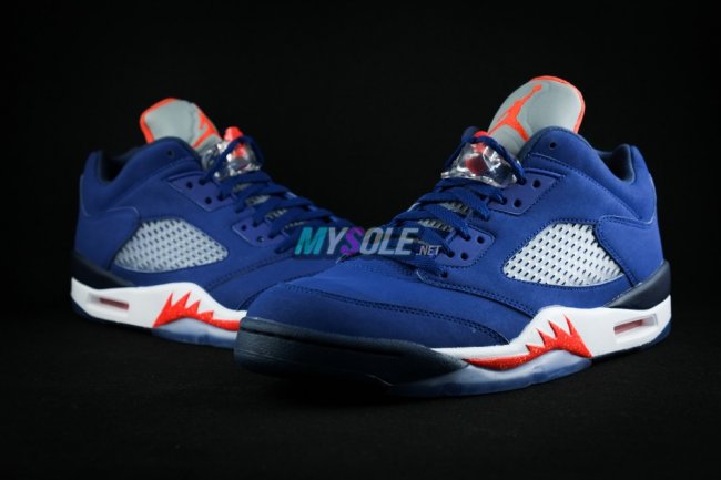 819171-417,AJ5,Air Jordan 5 819171-417AJ5低帮 尼克斯 Air Jordan 5 Low “Knicks” 清晰图赏