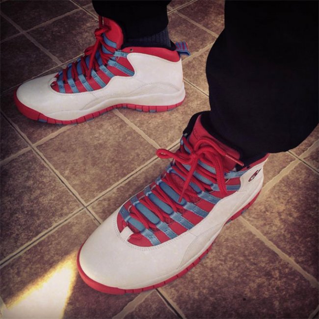 310805-114,AJ10,Air Jordan 10 310805-114AJ10 Air Jordan 10 “Chicago” 实物近赏 & 上脚实拍