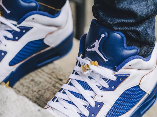 819171-135,AJ5,Air Jordan 5 819171-135AJ5低帮 Air Jordan 5 Low “Dunk From Above” 上脚实拍