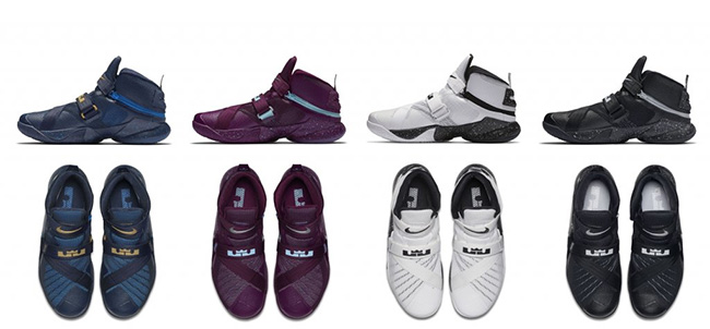 Soldier 9,LeBron,士兵9,Flyease  无鞋带版 Nike Soldier 9 Flyease 四款配色官网已上架