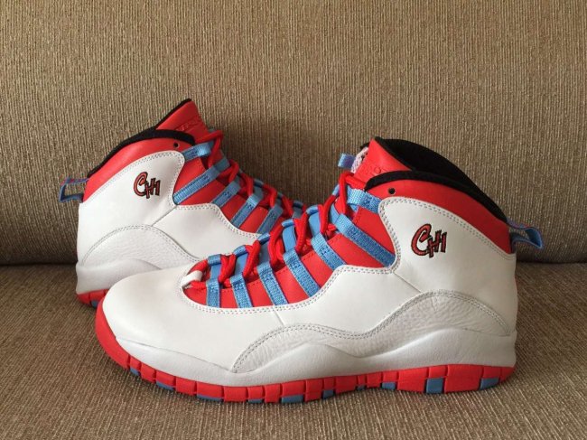 310805-114,AJ10,Air Jordan 10 310805-114AJ10芝加哥 Air Jordan 10 “Chicago Flag” 实物新图