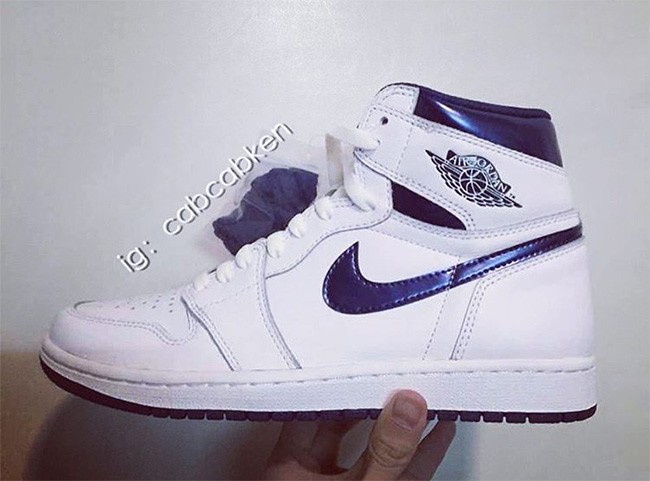 AJ1,Air Jordan 1 AJ1 首次复刻！Air Jordan 1 OG “Metallic Navy” 2016 款曝光